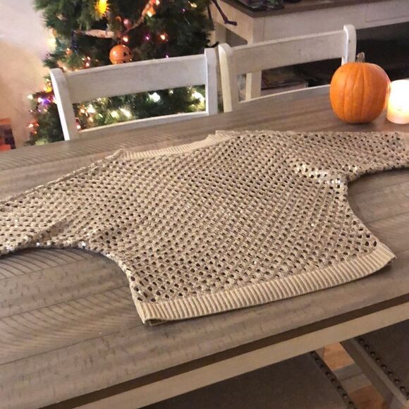 Sparkle ❇️ and Shine ✨ in this Sequins Sweater. Neutral All Season Fall 2 Cruise - Picture 14 of 16